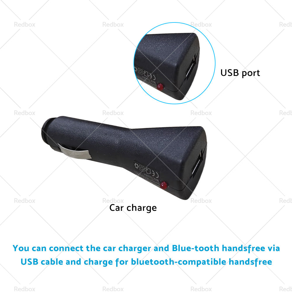 Bluetooth-compatible Handsfree Speaker MP3 Player Sun Visor Clip Car Charger