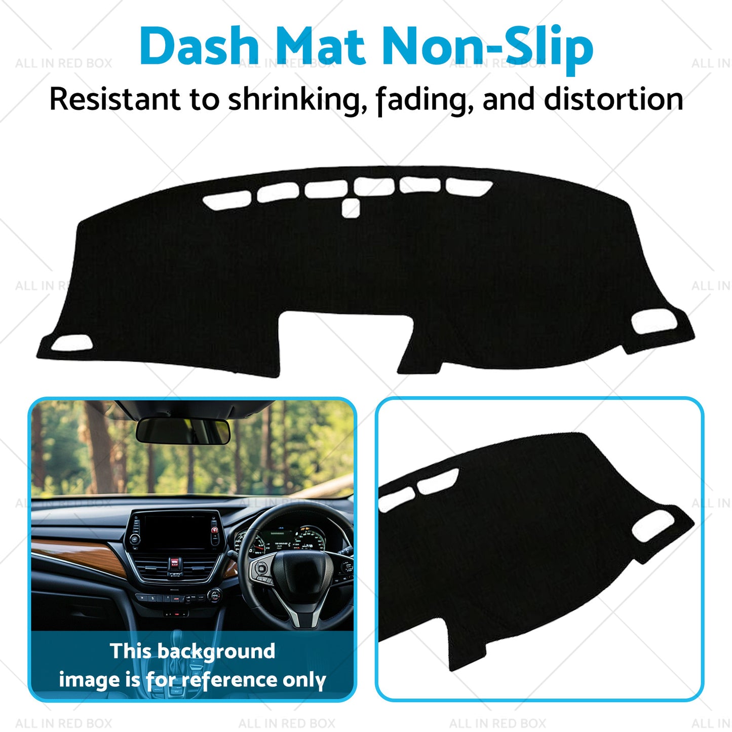 {{ Non-Slip Dash Mat Dashboard Cover Suitable For Honda CRV CR-V RM 2012-2017 Black }} - Buy Car Parts Online at {{ Kaka Auto Parts }}.