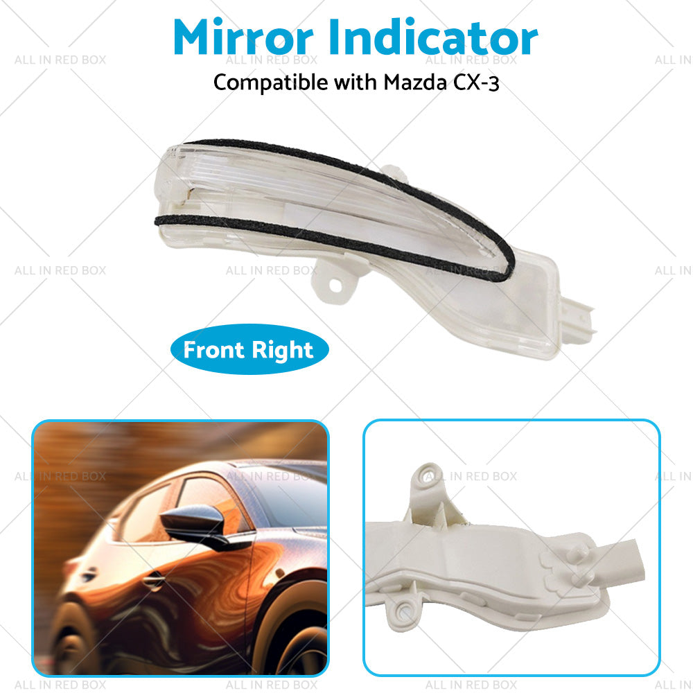 {{ Right Side Mirror Light Indicator Blinker Suitable for Mazda CX3 CX-3 2015-2022 }} - Buy Car Parts Online at {{ Kaka Auto Parts }}.