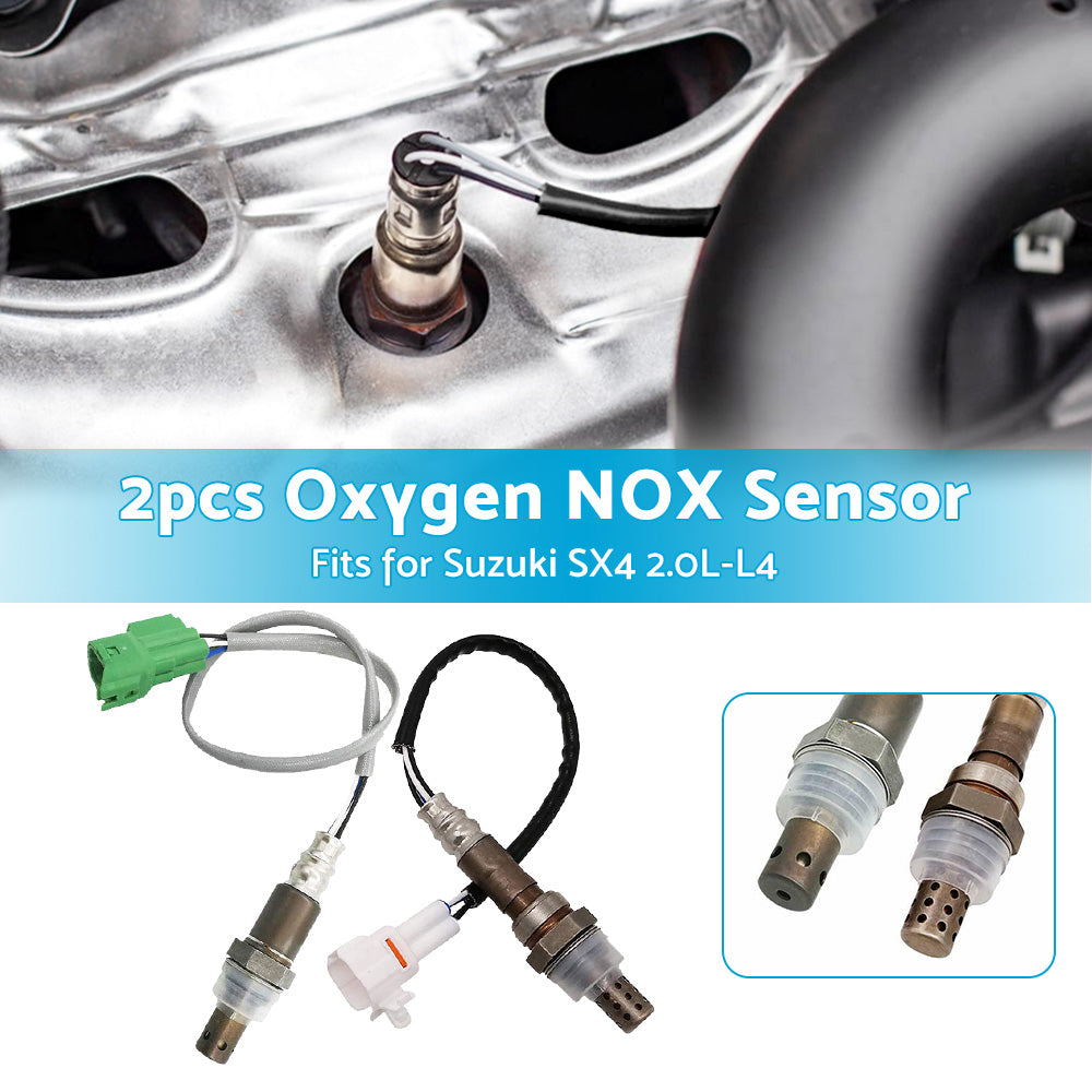 2x Front and Rear Oxygen NOX Sensor 234-9033 234-4165 for Suzuki SX4 2. 0L 08-09