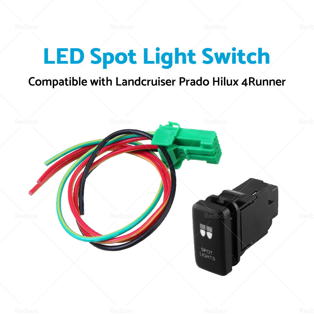 {{ Suitable for Landcruiser Prado Hilux 4Runner SPOT LIGHTS BLUE LED Push Switch }} - Buy Car Parts Online at {{ Kaka Auto Parts }}.