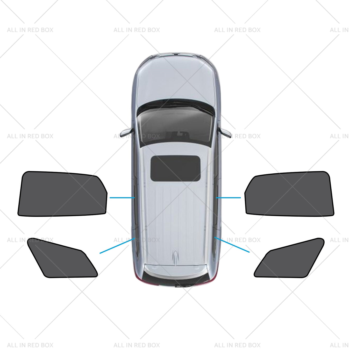 Window Magnetic Mesh Sunshades Suitable for Kia Sportage 21-24 UVA Protection