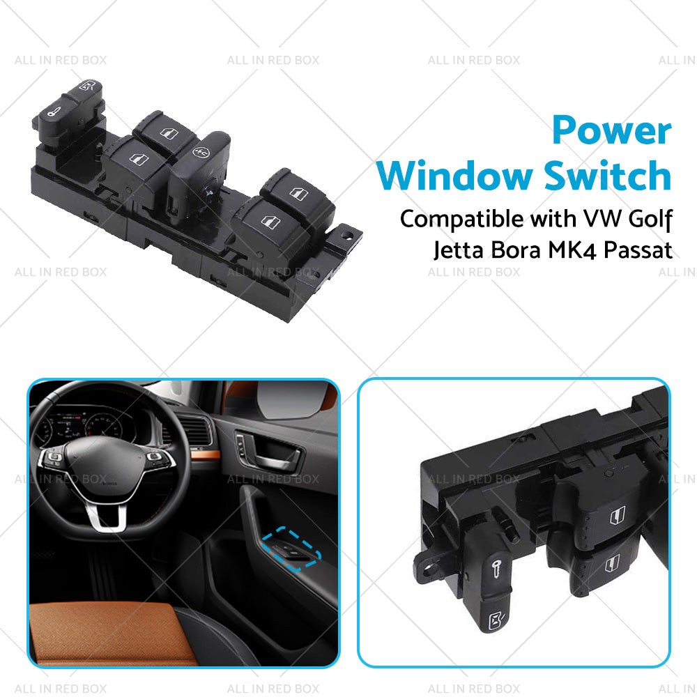 1J4959857C RH Power Window Switch Suitable For VW Golf Jetta Bora MK4 Passat