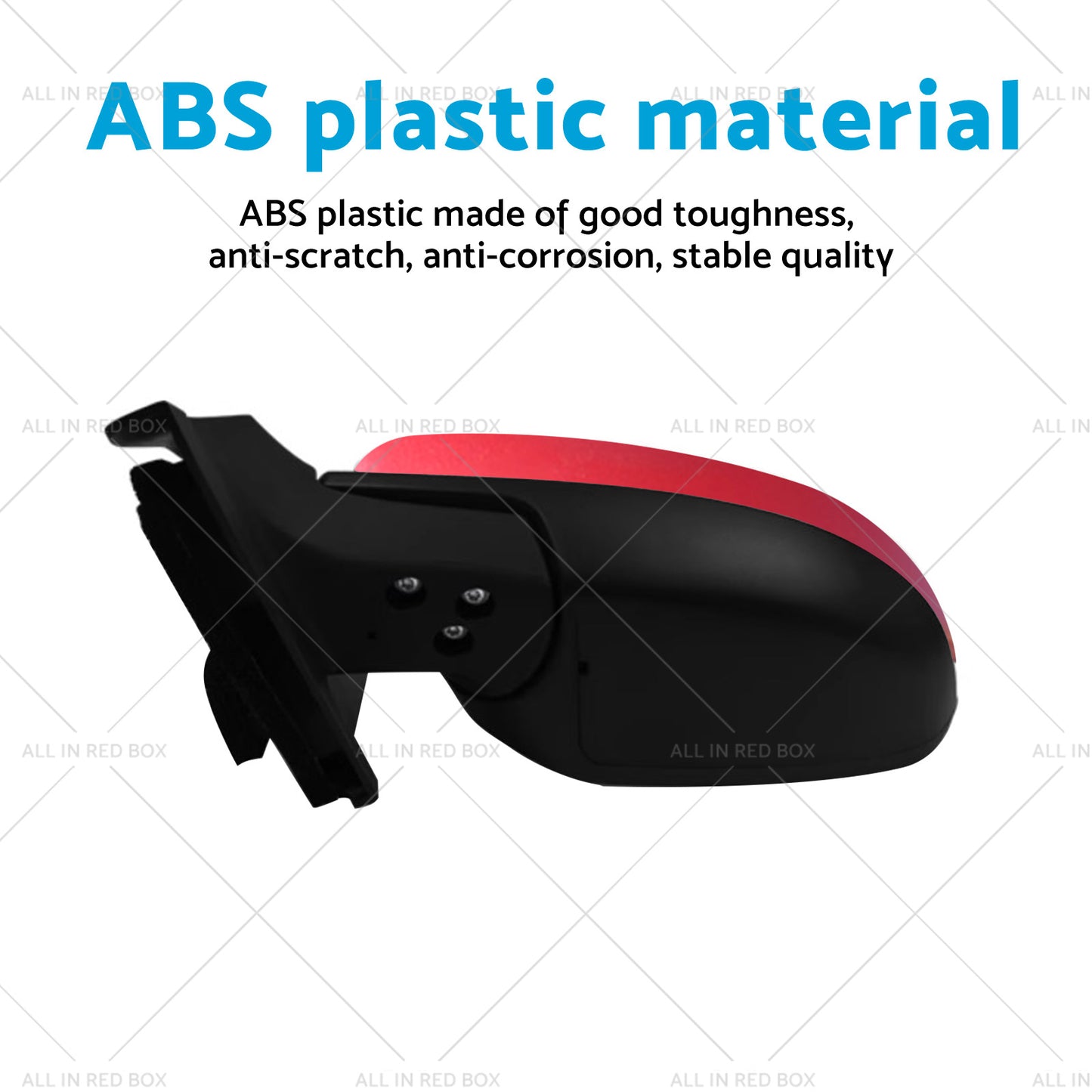 {{ Left Side Red Door Mirror Suitable for Mazda 2 DE NEO MAXX Genki 2007-2014 }} - Buy Car Parts Online at {{ Kaka Auto Parts }}.