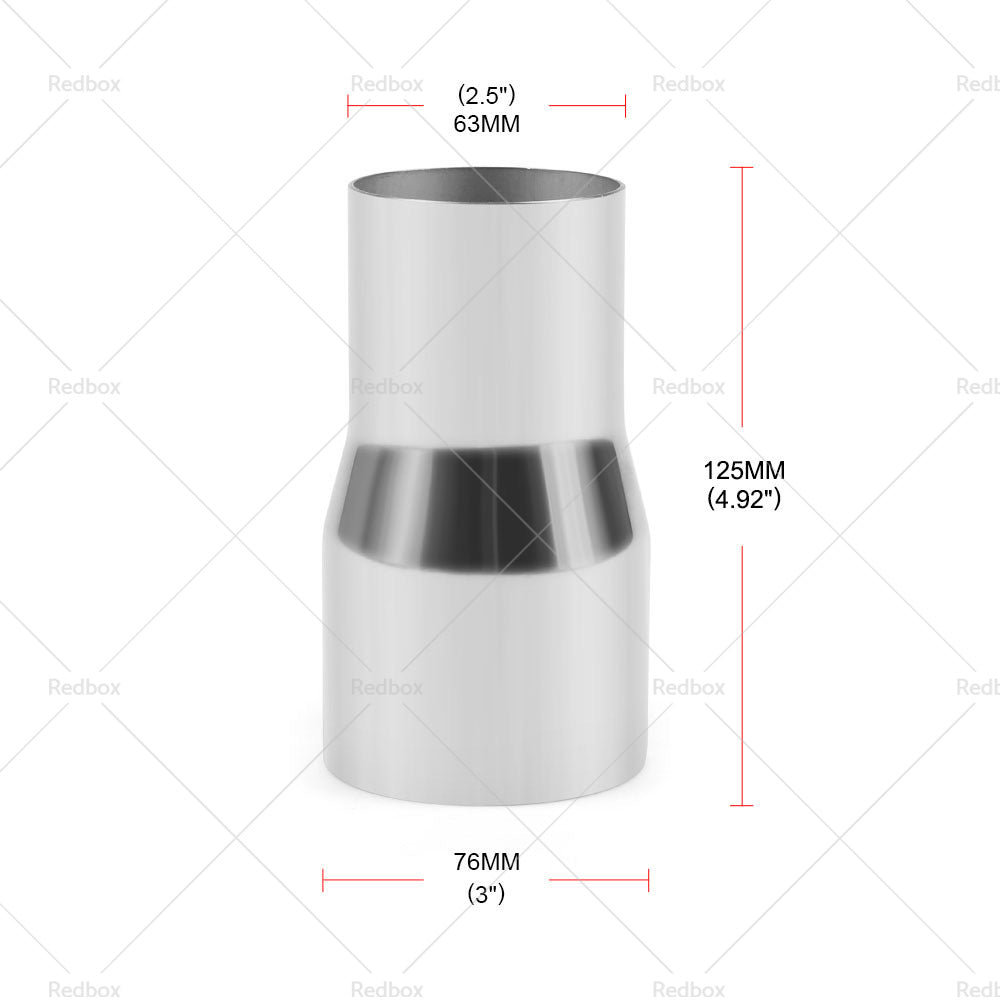 {{ 2 Up To 3 Inch OD Adaptor Steel Exhaust Tube Pipe Adapter Reducer - 2. 25 2. 5 3 }} - Buy Car Parts Online at {{ Kaka Auto Parts }}.