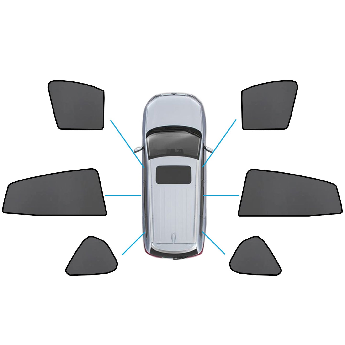 {{ Magnetic Car Window Sun Shades Suitable for Subaru XV/Impreza 2017-2023 }} - Buy Car Parts Online at {{ Kaka Auto Parts }}.