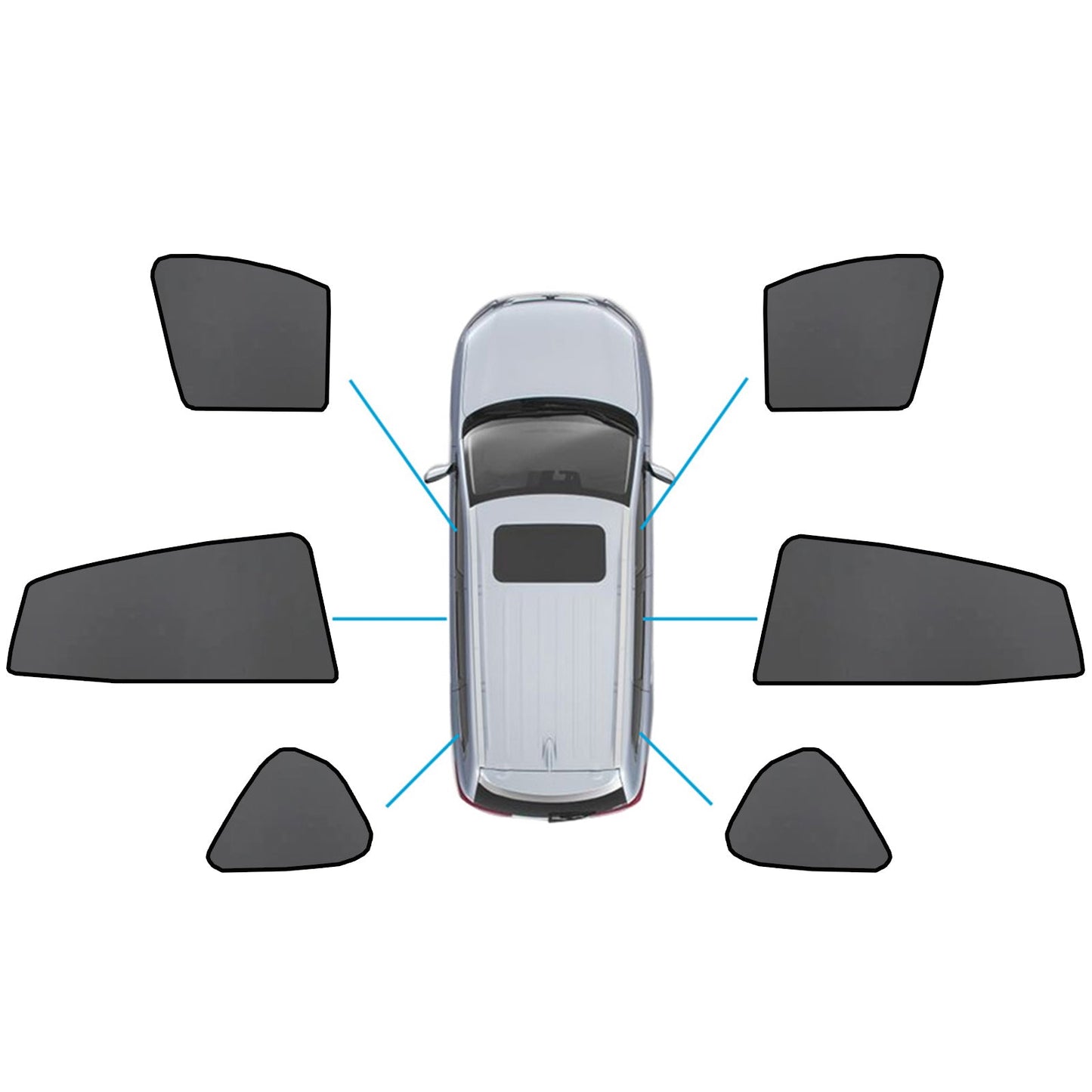 Magnetic Car Window Sun Shades Suitable for Subaru XV/Impreza 2017-2023