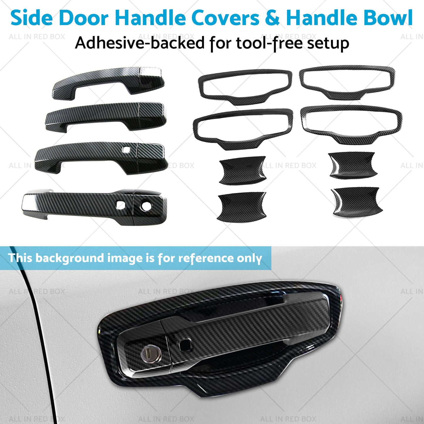 {{ Side Door Handle Covers & Handle Bowl Suitable For Mitsubishi Triton L200 23-25 }} - Buy Car Parts Online at {{ Kaka Auto Parts }}.
