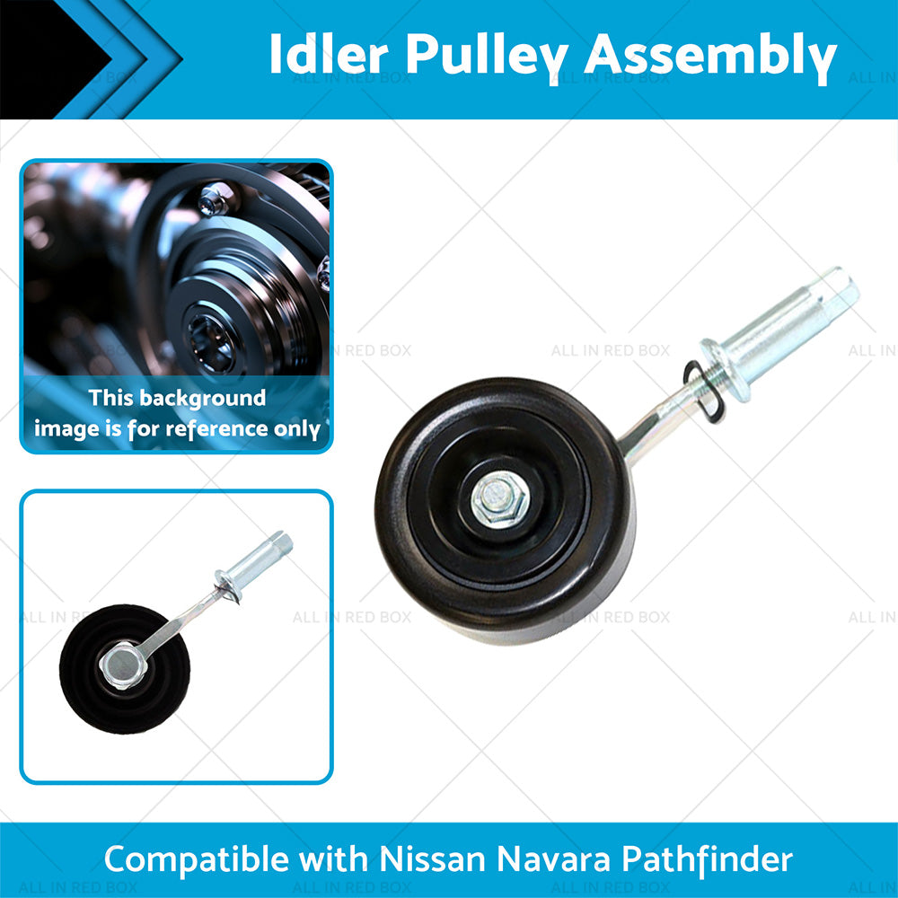 {{ Belt Tensioner Idler Pulley Assembly for Nissan Navara D40 YD25 Pathfinder R51 }} - Buy Car Parts Online at {{ Kaka Auto Parts }}.