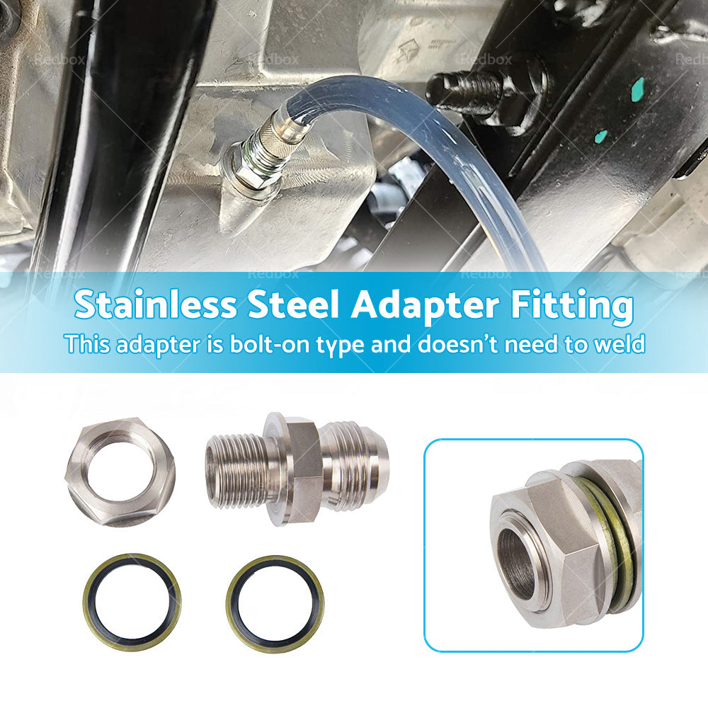 {{ Turbo Oil Pan Sump Return Drain Adapter 315-04301-010 Fitting 10AN to M18x1. 5 }} - Buy Car Parts Online at {{ Kaka Auto Parts }}.