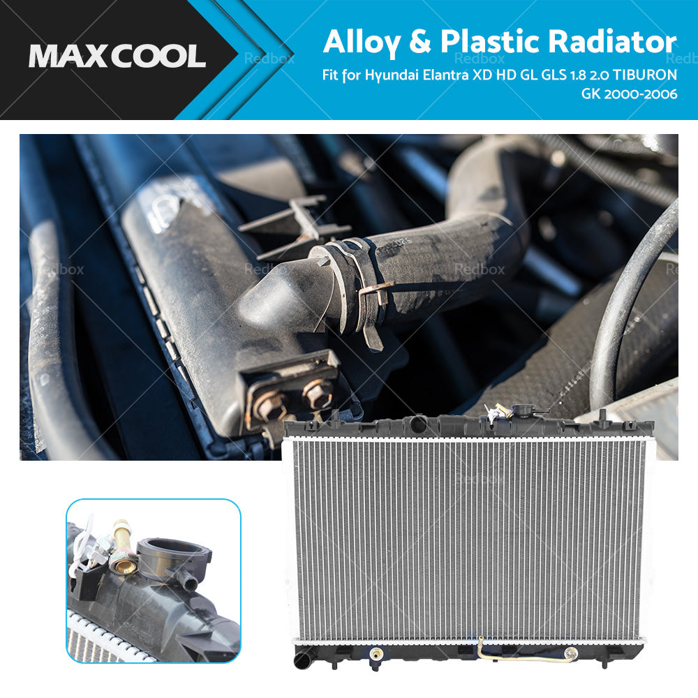 Radiator Rad Fit Hyundai Elantra XD HD GL GLS 1. 8 2. 0 TIBURON GK 2000-2006