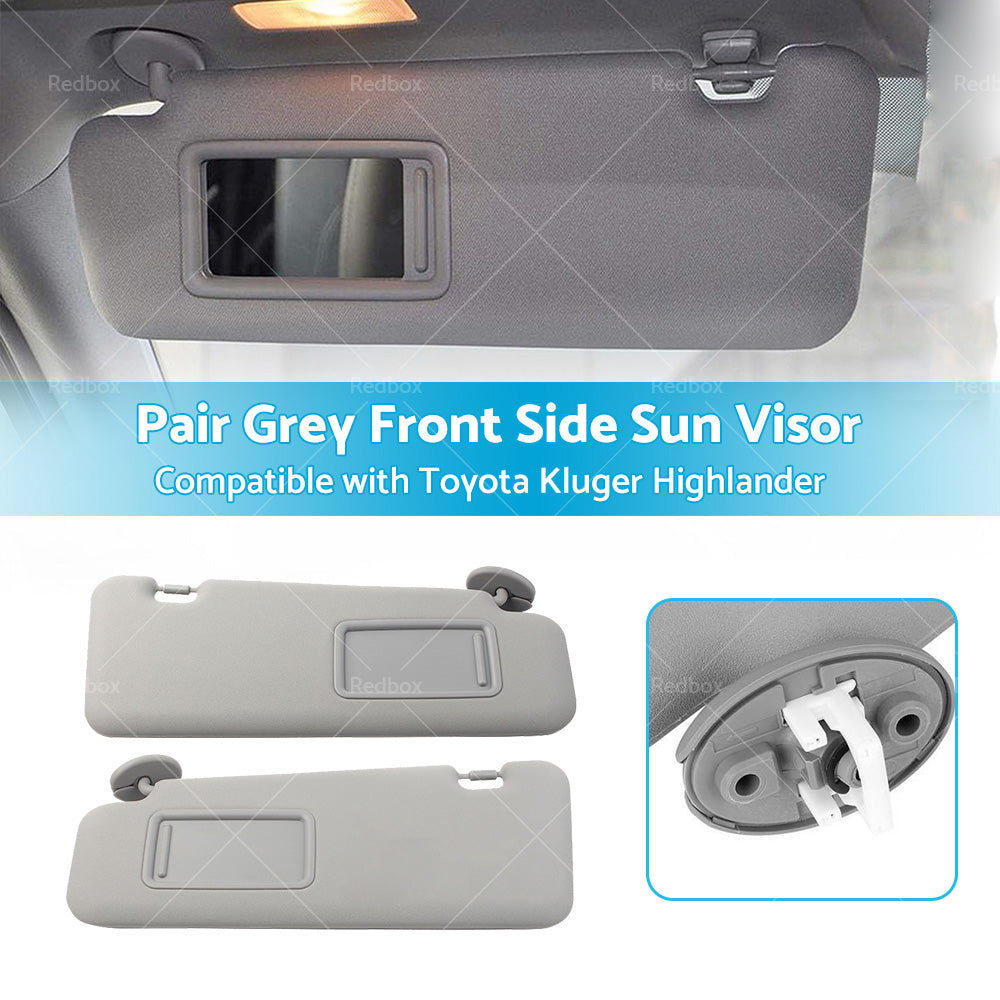 Left Right Sun Visor Suitable For Toyota Kluger Highlander 2008-2013 W or Light