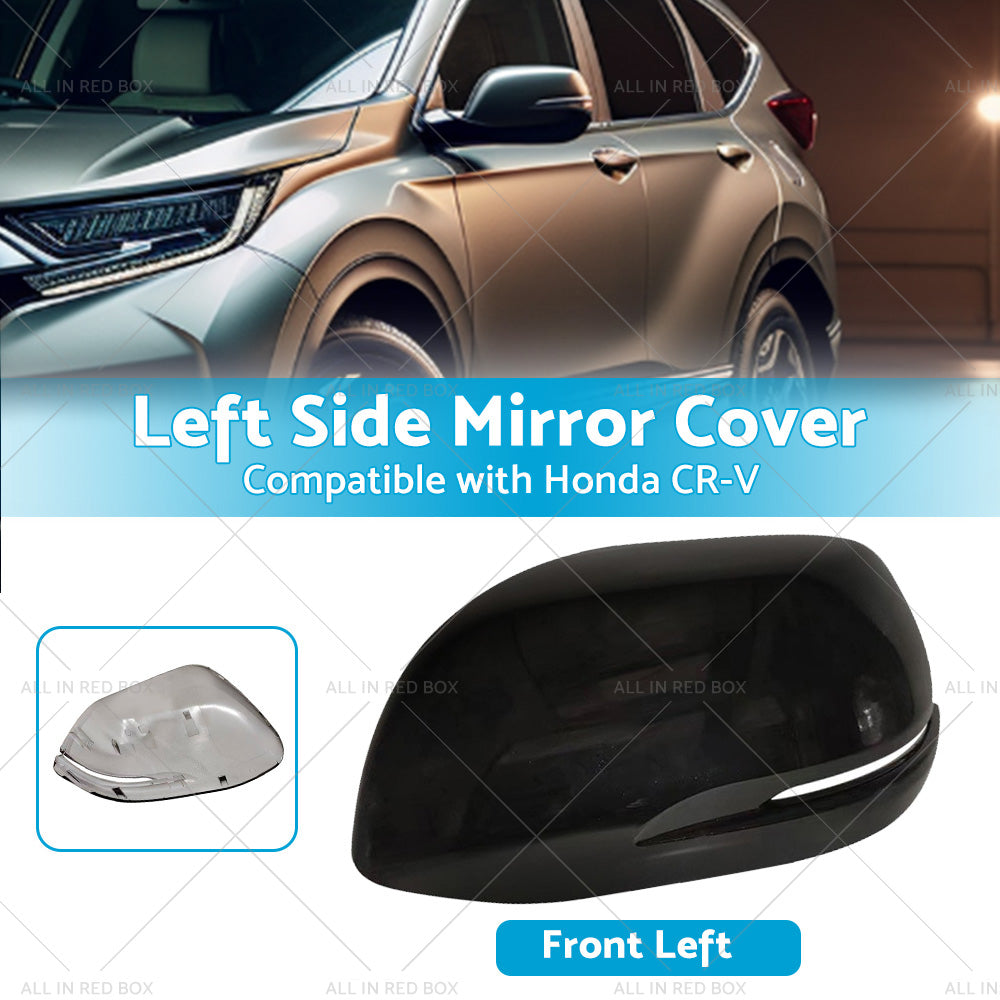 {{ LH Mirror Cover Housing Cap Suitable for Honda CR-V 12- NH731P Crystal Black }} - Buy Car Parts Online at {{ Kaka Auto Parts }}.