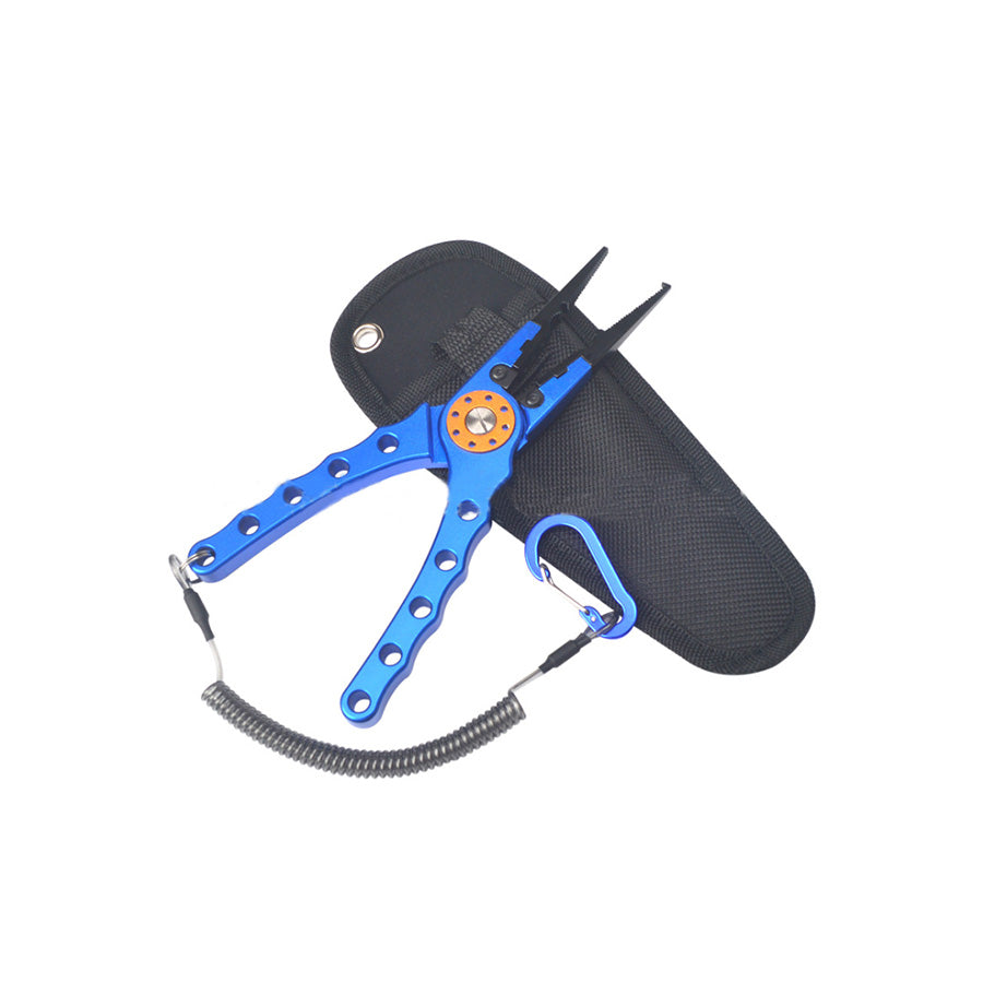 7. 9 Aluminium Fishing Pliers Hook Remover Line Cutting Mono Braid Fish Grip