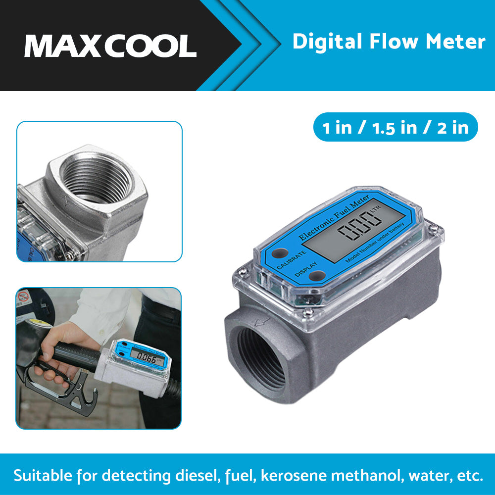 1/1.5/2 inch Turbine Digital Diesel Water Fuel Flow Meter Oval Gear Flow Gauge