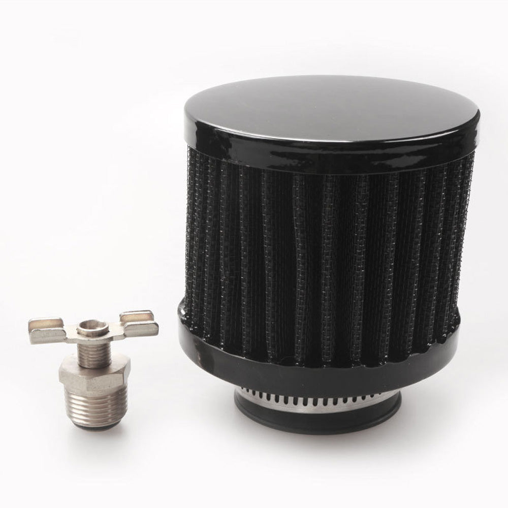 Aluminium Baffled Engine Oil Catch Can 0. 75L 2 Port AN10 3M Hose Fitting Kit