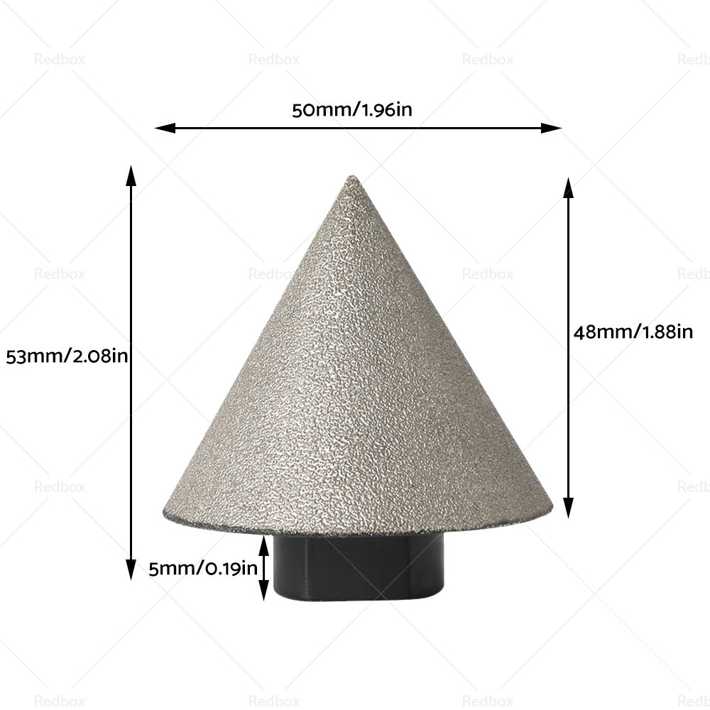 {{ 60隆茫 1 Pcs 50mm Diamond Chamfer Finger Bit Ceramic Tile Milling Cone Bit Cut }} - Buy Car Parts Online at {{ Kaka Auto Parts }}.