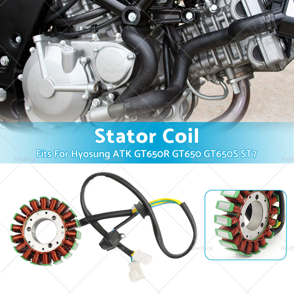 {{ Stator Coil For Hyosung GT650 X GT650R GT650S GV650 ST7 2005-2017 32101HN9101 }} - Buy Car Parts Online at {{ Kaka Auto Parts }}.