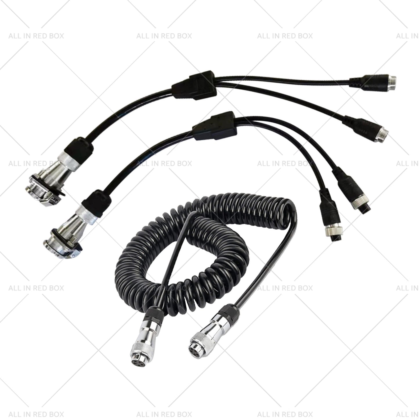 {{ Suitable For Caravan Truck Suzy Coil 2x 5pin Connector 4m to 4pin Towing Spring }} - Buy Car Parts Online at {{ Kaka Auto Parts }}.