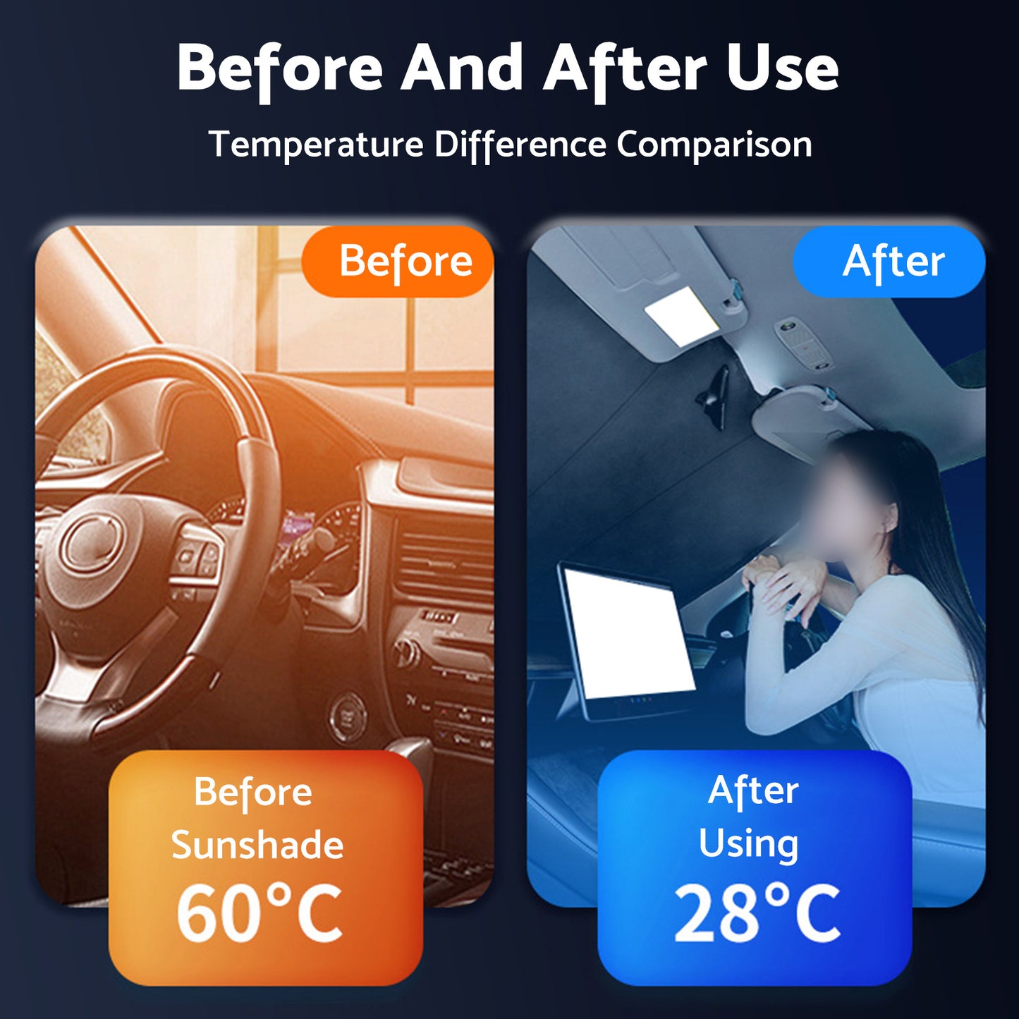 6 Layer Thick WindScreen Sun Shade Suitable for Mazda CX3 2019-24 w/Storage Bag
