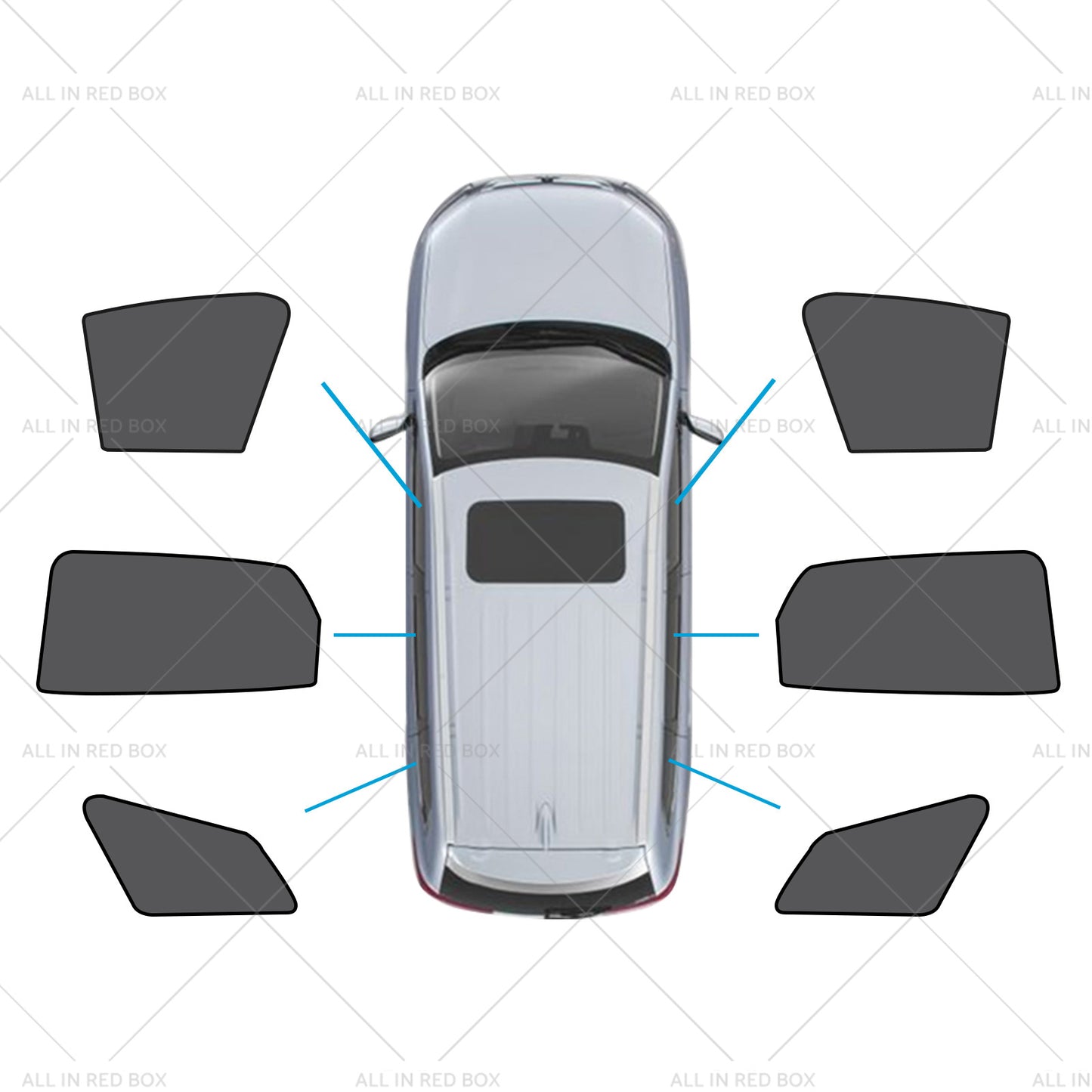 Window Magnetic Mesh Sunshades Suitable for Kia Sportage 21-24 UVA Protection