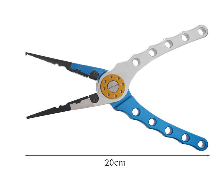 7. 9 Aluminium Fishing Pliers Hook Remover Line Cutting Mono Braid Fish Grip