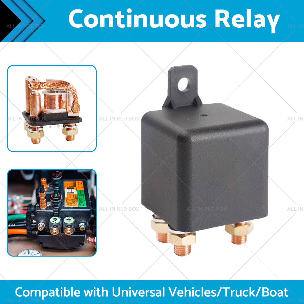 {{ 12V DC 250A Continuous Relay Heavy Duty 5 Pin Power Switch for Truck Boat Marine }} - Buy Car Parts Online at {{ Kaka Auto Parts }}.