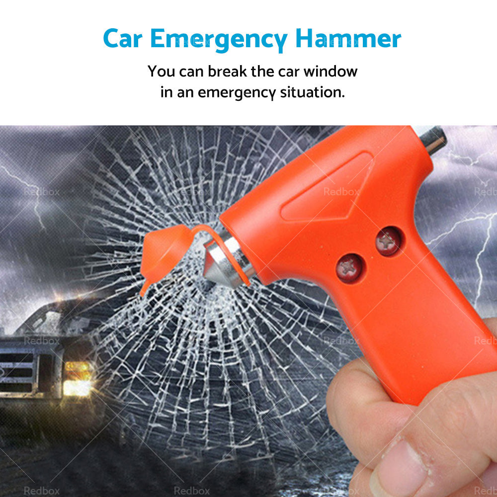4x Emergency Safety Hammer Breaker Car Cutter Window Belt 2 in 1 Tool Bus Glass