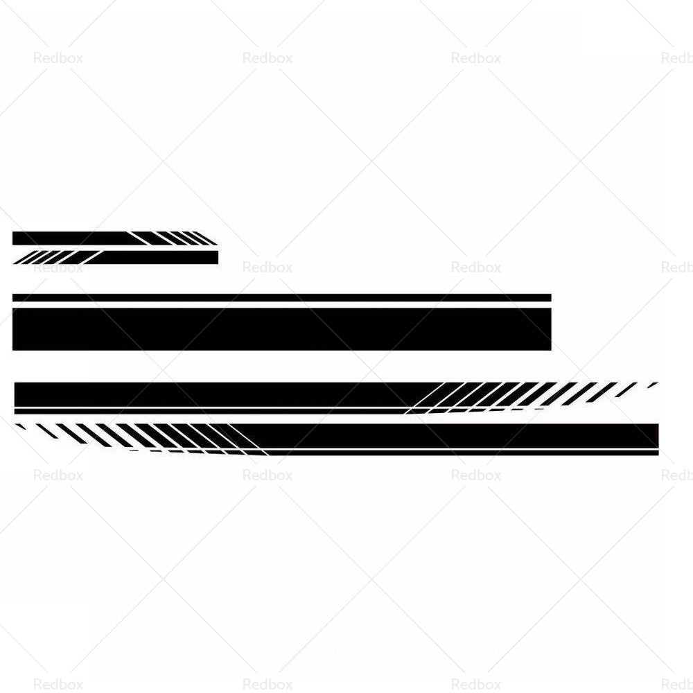 {{ 5x Car Side Body Sticker Vinyl Hood Roof Decals Racing Long Stripe Universal }} - Buy Car Parts Online at {{ Kaka Auto Parts }}.