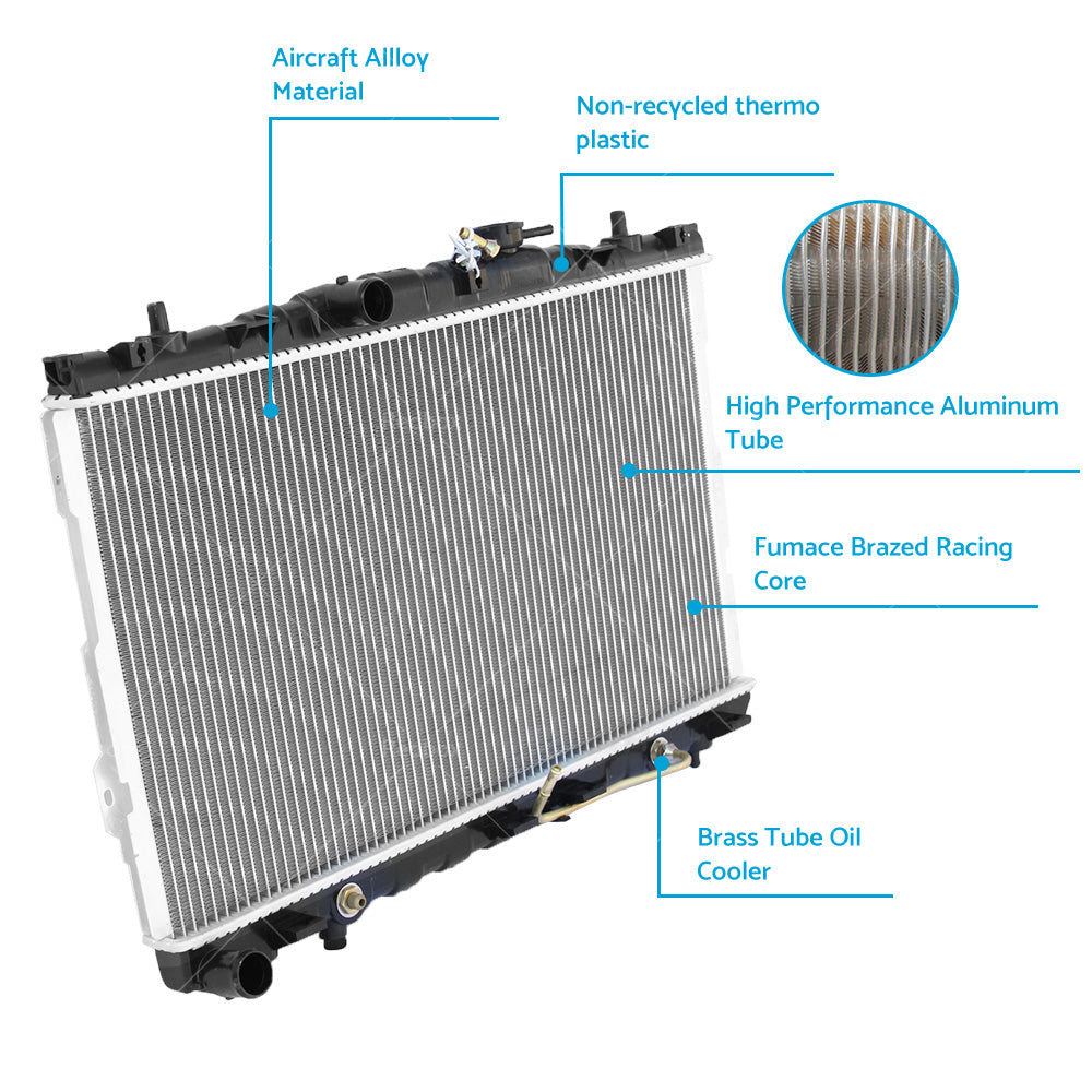 Radiator Rad Fit Hyundai Elantra XD HD GL GLS 1. 8 2. 0 TIBURON GK 2000-2006