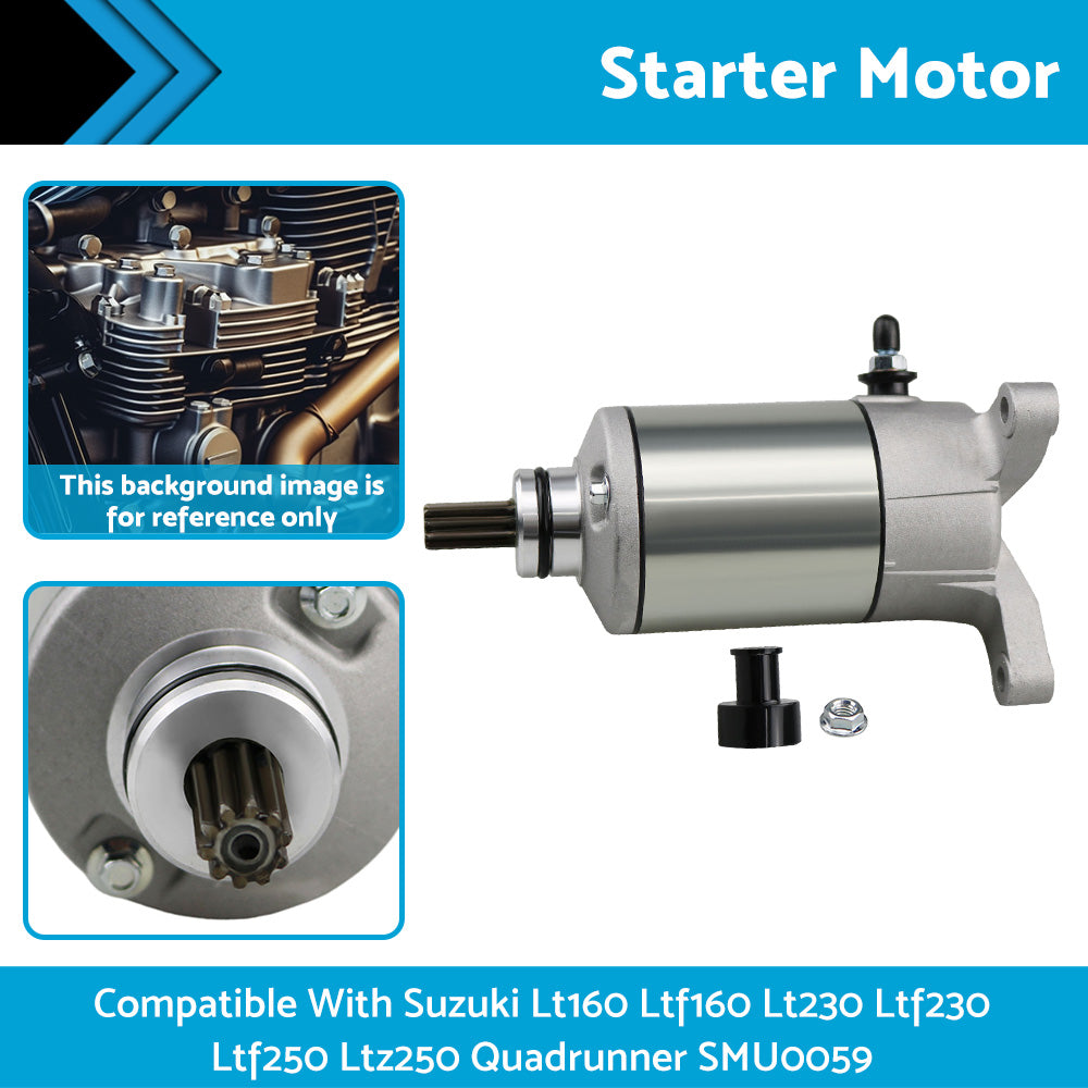 {{ Starter Motor Suitable For Suzuki Lt160 Lt230 Ltf230 Ltf250 Ltz250 Quadrunner }} - Buy Car Parts Online at {{ Kaka Auto Parts }}.