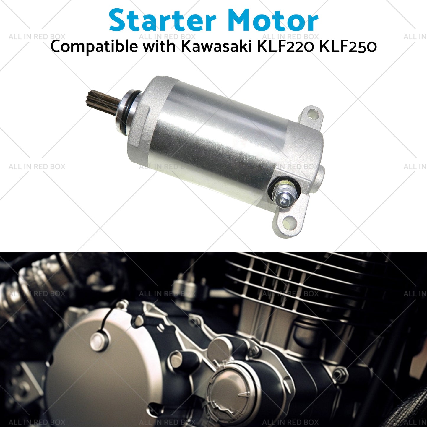 {{ Starter Suitable Kawasaki KLF220 KLF250 Bayou 220 250 88-11 21163-1130 KA-104 }} - Buy Car Parts Online at {{ Kaka Auto Parts }}.