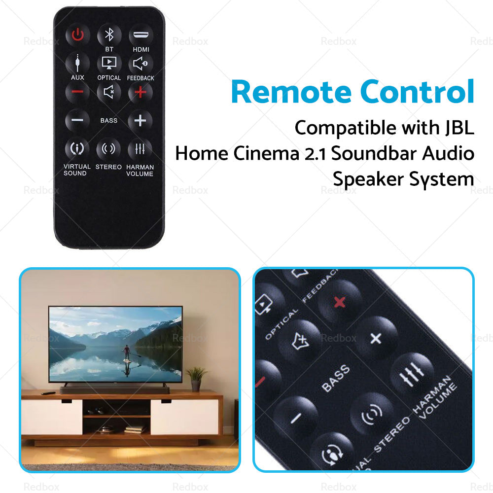 Remote Control Suitable For JBL Home Cinema SB250 SB350 2. 1 AUDIO SPEAKER SYSTEM