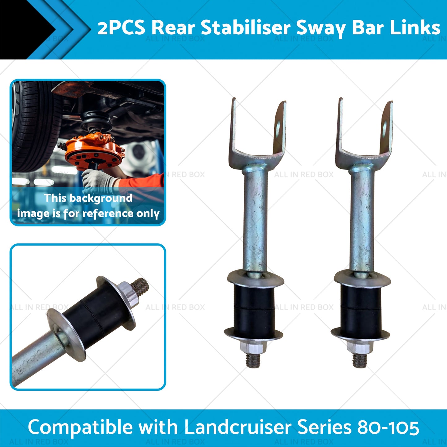 {{ Pair Rear Stabiliser Sway Bar Links Suitable for Landcruiser Series 80-105 }} - Buy Car Parts Online at {{ Kaka Auto Parts }}.