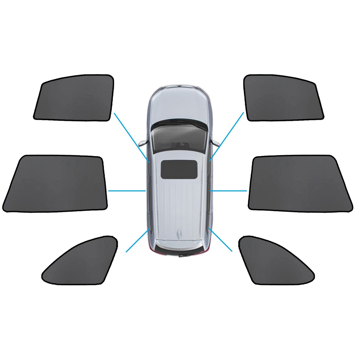 Magnetic Mesh Sun Blind Shade Suitable for Subaru Outback 20-25 On Front / Rear
