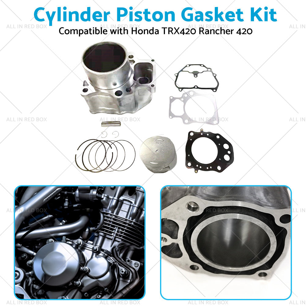 {{ Cylinder Piston Ring Gasket Kit for Honda TRX420 F TRX420 Rancher 420 2007-2022 }} - Buy Car Parts Online at {{ Kaka Auto Parts }}.