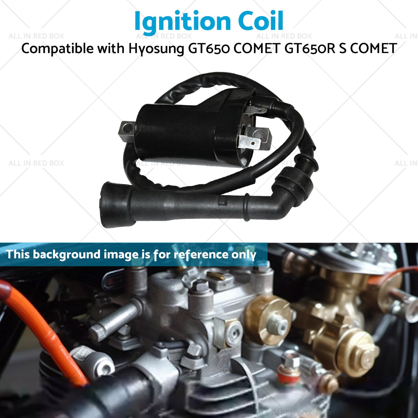 {{ 12V Single Lead Ignition Coil Suitable For Hyosung GT650 COMET GT650R S COMET }} - Buy Car Parts Online at {{ Kaka Auto Parts }}.