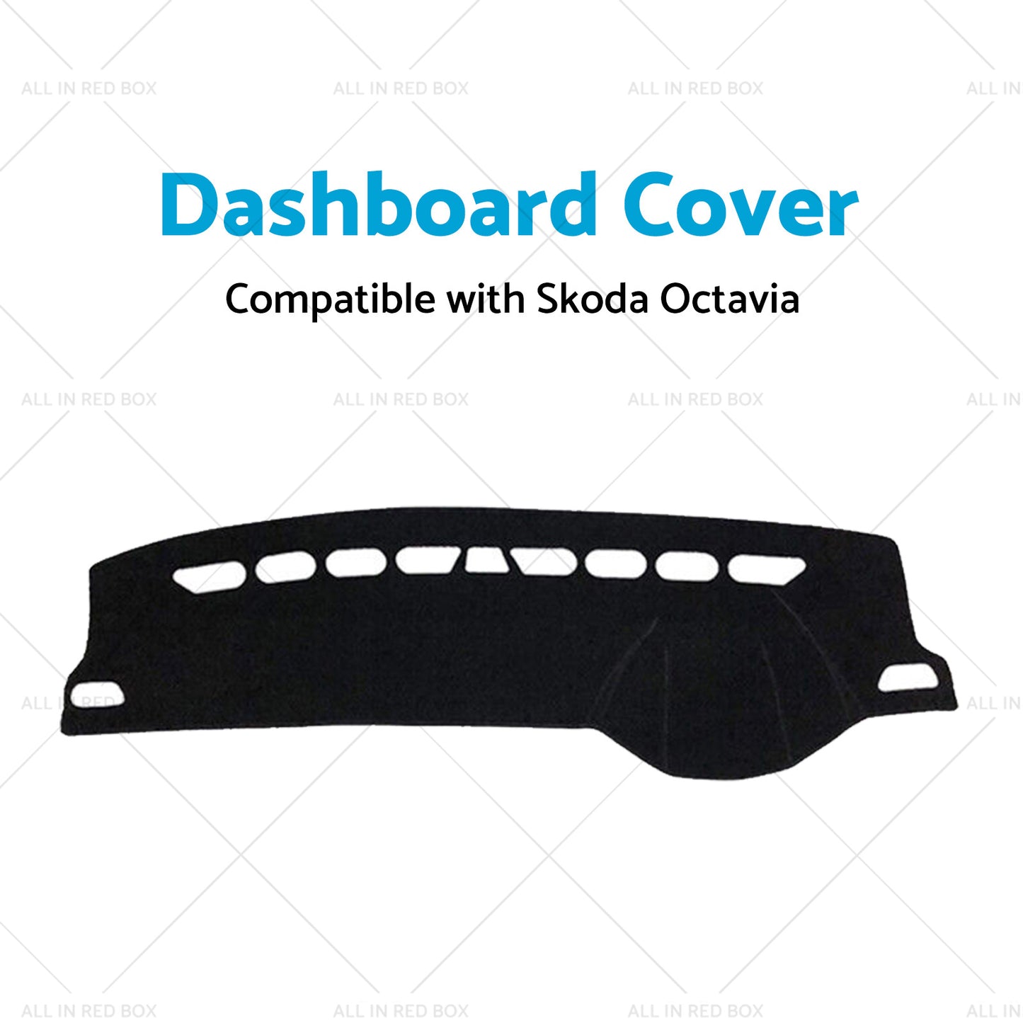 {{ Black Non-Slip Dash Mat Suitable For Skoda Octavia Mk3 2013-2020 Dashboard Cover }} - Buy Car Parts Online at {{ Kaka Auto Parts }}.