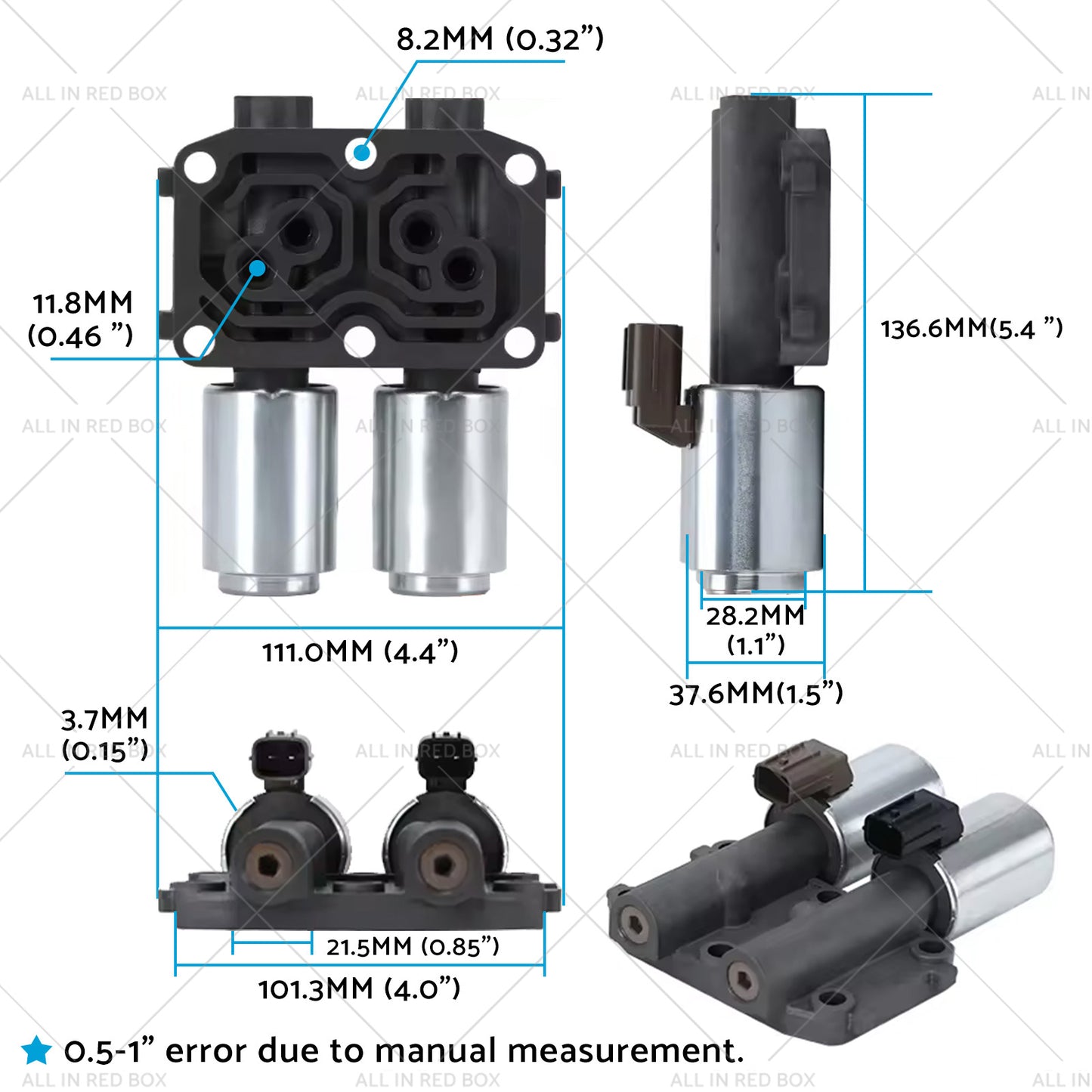 {{ 28260-PRP-014 Transmission Dual Linear Solenoid Suitable for Honda Accord Acura }} - Buy Car Parts Online at {{ Kaka Auto Parts }}.