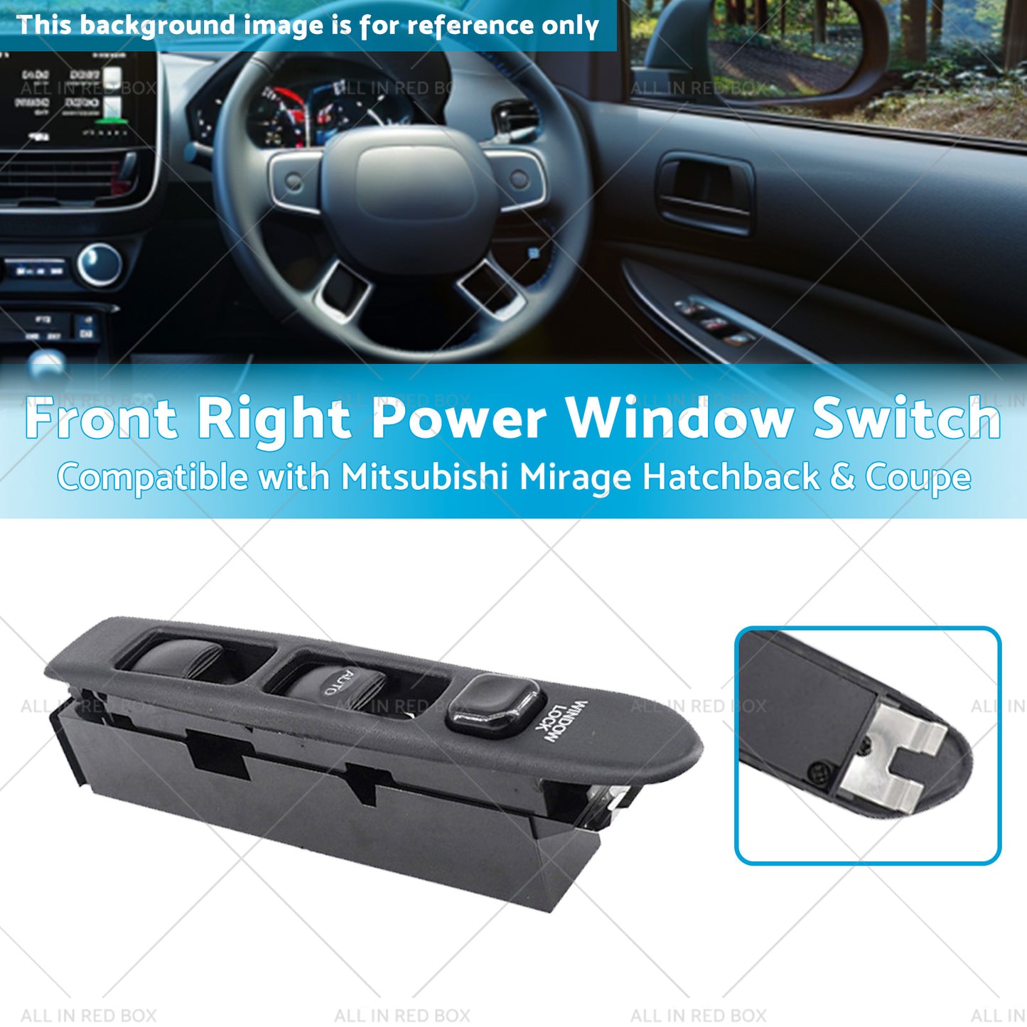 {{ Right Power Window Switch Main Control Suitable For Satria Arena Mirrage Jumbuck }} - Buy Car Parts Online at {{ Kaka Auto Parts }}.