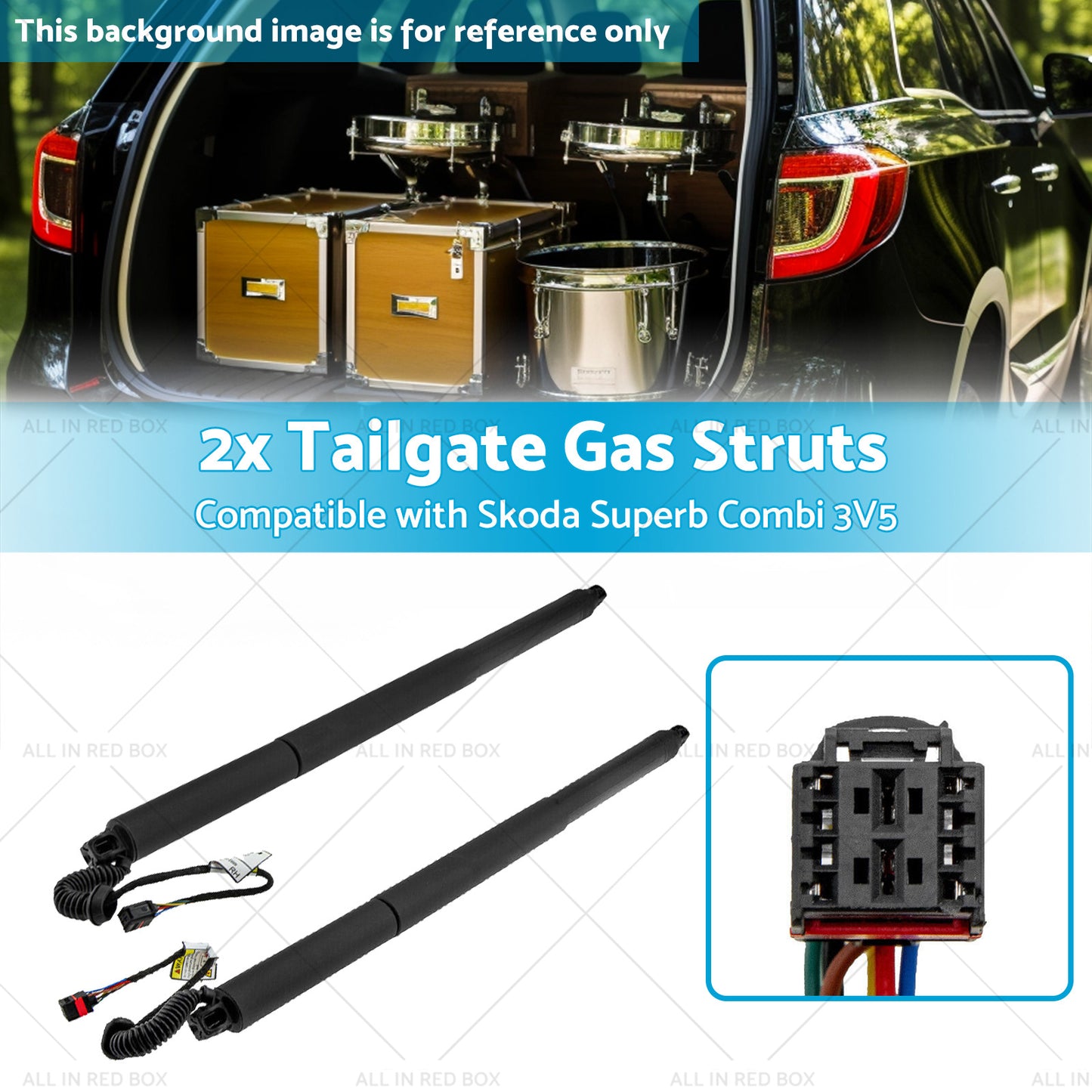 {{ 3V9827851B 2x Electric Tailgate Gas Struts Suitable for Skoda Superb Combi 3V5 }} - Buy Car Parts Online at {{ Kaka Auto Parts }}.