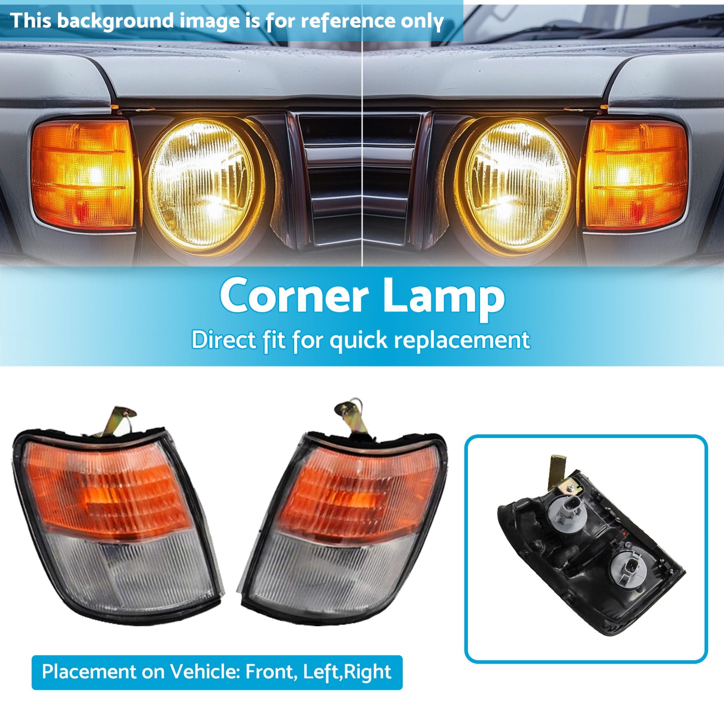 {{ Signal Light Turn Brake Lamp LH+RH Suitable For Mitsubishi Pajero Montero }} - Buy Car Parts Online at {{ Kaka Auto Parts }}.