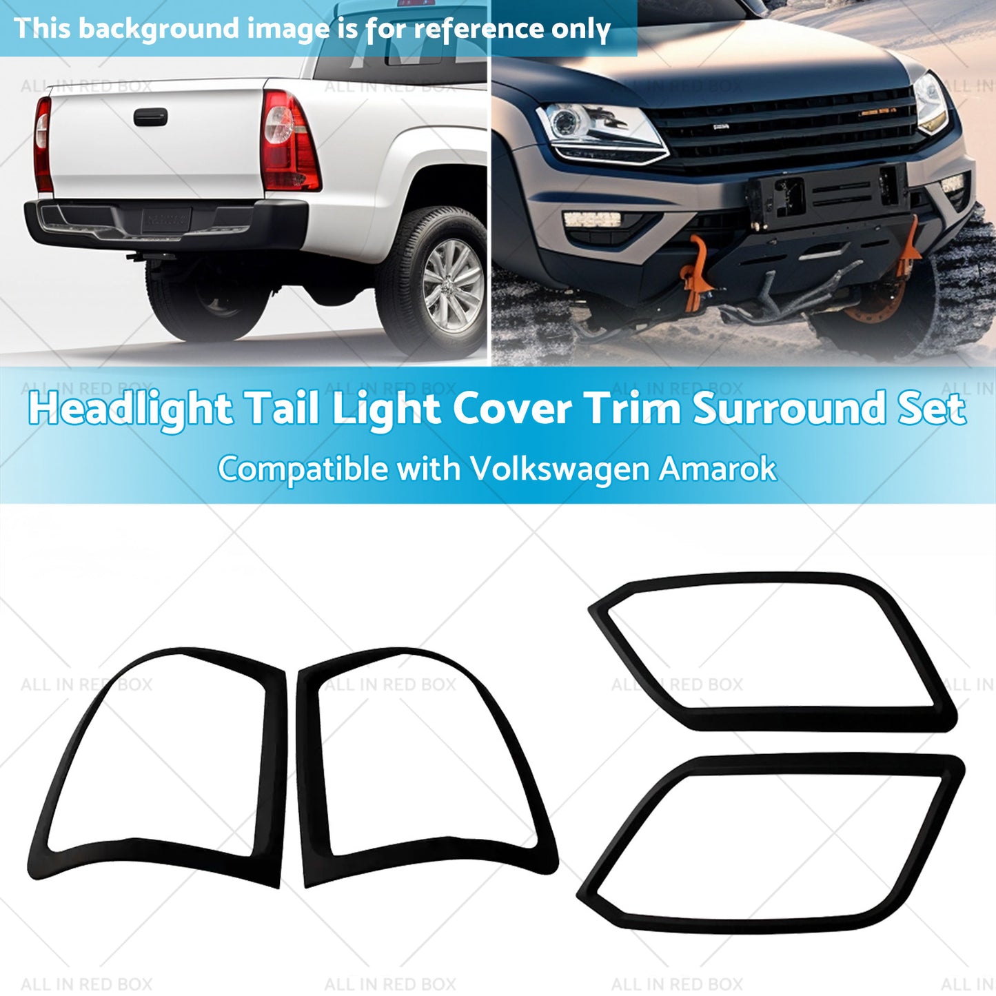 {{ Headlight Tail Light Cover Trim Surround Set Suitablefor Volkswagen Amarok 09-22 }} - Buy Car Parts Online at {{ Kaka Auto Parts }}.