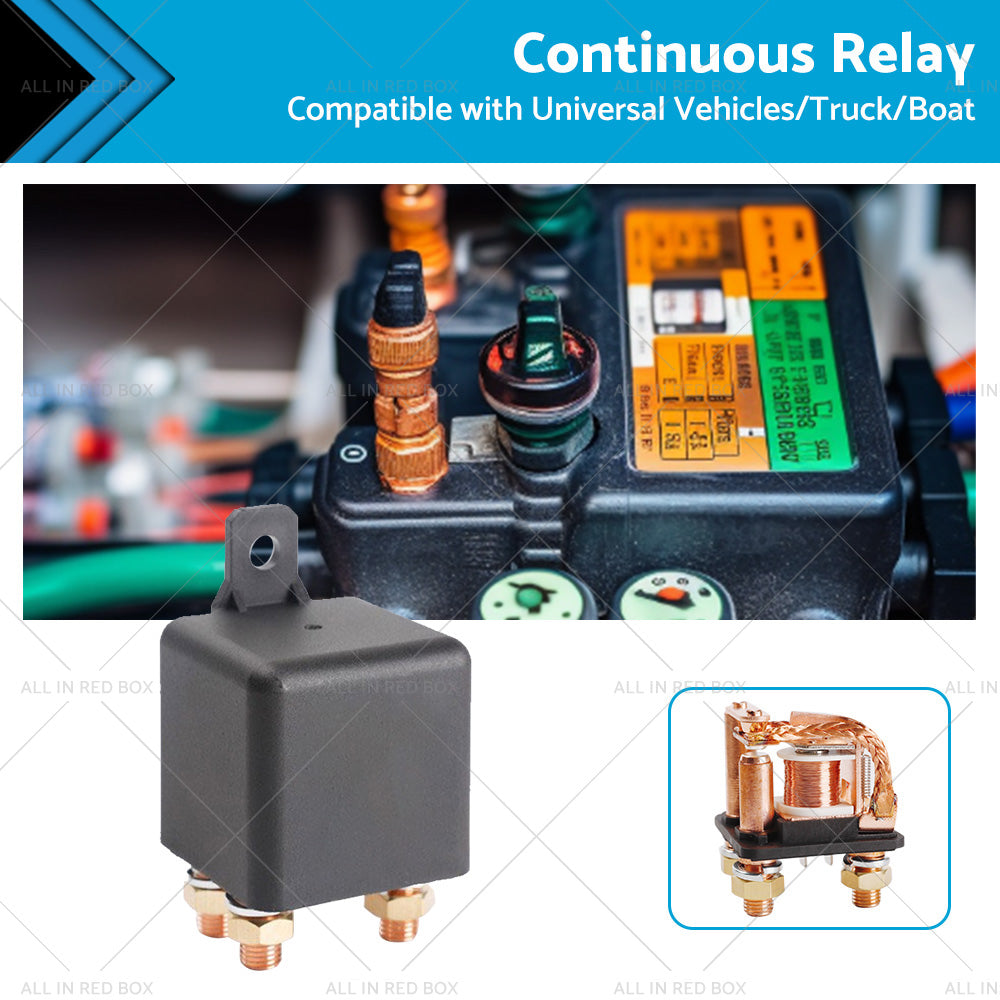 {{ 12V DC 250A Continuous Relay Heavy Duty 5 Pin Power Switch for Truck Boat Marine }} - Buy Car Parts Online at {{ Kaka Auto Parts }}.