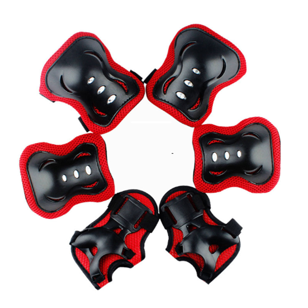 Kids Cycling Roller Ski Skate Skating KNEE ELBOW WRIST Safety Gear Pads