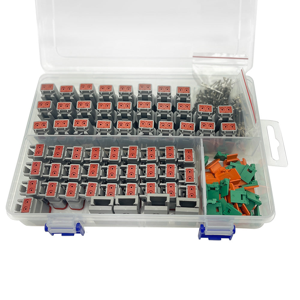 {{ 233Pcs Deutsch Kit DT 2 Way Series Connector Plug Waterproof Auto Marine DT2 Pin }} - Buy Car Parts Online at {{ Kaka Auto Parts }}.