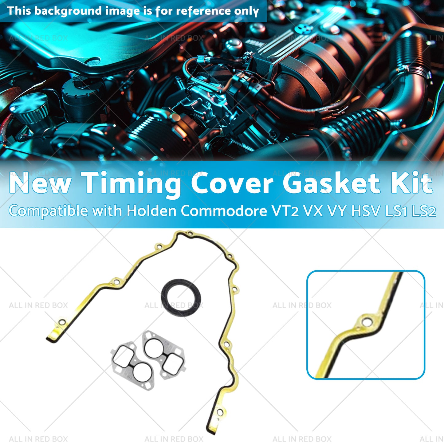 New Timing Cover Gasket Kit Suitable for Holden Commodore VX VY VT2 HSV LS1 LS2