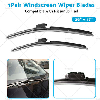 compare product Wiper Blades Suitable for Nissan X-Trail T32 2014-2022 Front Pair 26inch 17inch
