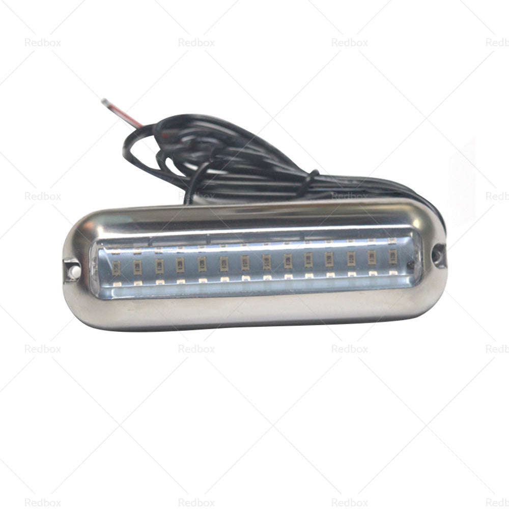 Pair 42LED Boat Light Stainless Steel Underwater Pontoon For Marine Boat Transom