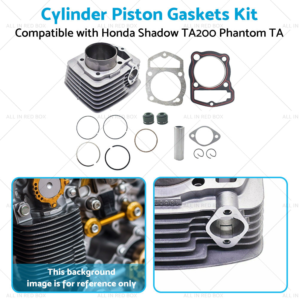 {{ Cylinder Piston Gaskets Kit 63. 5mm Suitable For Honda 250ml ATC200 XL200 250cc }} - Buy Car Parts Online at {{ Kaka Auto Parts }}.